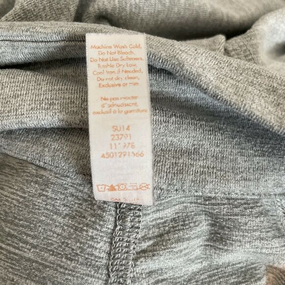 Lucy Gray 3/4 Zip Pullover Ruched Long Sleeve Women's Size Small Thumb Holes - Picture 10 of 10